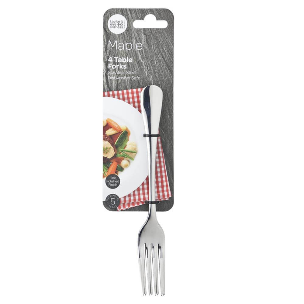 Taylor's Eye Witness Maple Set of 4 Table Forks